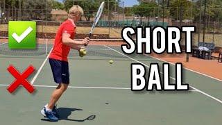 How to hit a short ball with confidence  @pieterbeckertenniscoaching5808