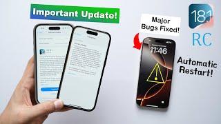 iOS 18.1 RC Released Important Update! Performance, Battery etc (HINDI)