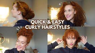 LAZY CURLY HAIRSTYLES