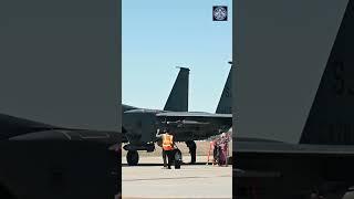 F-15E Strike Eagle departs
