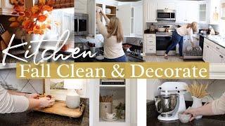 2023 FALL KITCHEN CLEAN AND DECORATE | SIMPLE AND COZY FALL INSPIRATION | CLEANING THERAPY