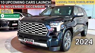 10 UPCOMING CARS LAUNCH IN NOVEMBER-DECEMBER 2024 INDIA | PRICE, LAUNCH DATE,REVIEW | NEW CARS INDIA