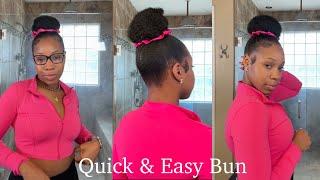 DIY QUICK & EASY HAIRSTYLE| KINKY BUN | OUTRE HAIR