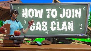 How To Join Gas Clan (Join a Fortnite Clan) Recruitment Challenge