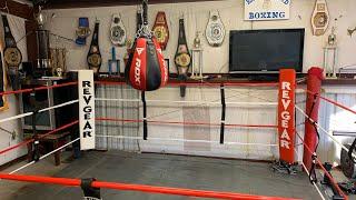 Home Boxing Ring. Revgear Ring Corner Cushions