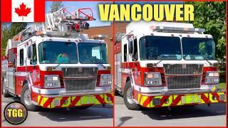 [Vancouver] Fire Engine & Ladder 22 + Ambulances With Lights & Siren!