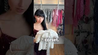 Styling a thrifted ruffle corset that stole my heart #shorts