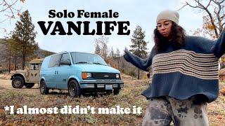 Extreme Off Roading, Winter Storm & Off Grid Camping | Solo Female Vanlife VLOG