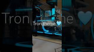 Love the blue 🩵 || #gamingpcrigs #pcbuild #pcmr #clean #tron #tronlegacy #gamingsetup