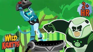 Creature Combat | Panda and Monkey Powers Vs ZakBots | Wild Kratts