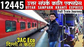 Delhi To Mata Vaishno Devi Katra | 12445 Uttar Sampark Kranti Train Journey | 3AC Economy |LTY Vlogs