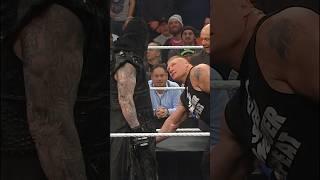 Undertaker devilishly uses a pen to inflict pain on Brock Lesnar ️