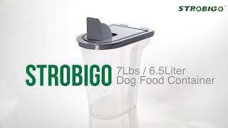 STROBIGO 6.5liter 7lbs pet dog food storage container