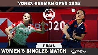 Thuy Linh NGUYEN (VIE) vs YEO Jia Min (SGP) German Open 2025 Badminton