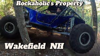 Wheeling with the Rockaholics and doing a wheelie at their property in NH.