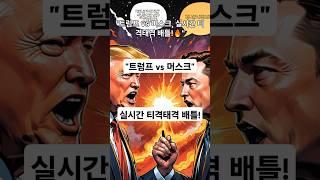 #트럼프 vs 머스크 #실시간 티격태격 배틀 # 미국 대통령 테슬라