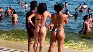 MUST SEE Exclusive Live Bikini Beach - 5000 Beautiful Brazilian Women | Walking Tour 2024 #Beach