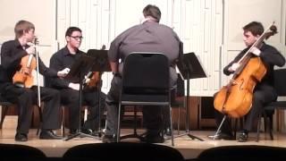 Dmytro Nehrych playing Rebellious for string quartet composed by Carlos Carrasco.