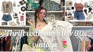 Thrift with me 80s/90s vintage aesthetic! || thrifting, vintage fashion, summer outfits ||