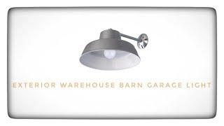 Amazon Outdoor Light Fixture ► Barn Garage Light Unboxing ◄ Exterior Warehouse Wall Ceiling Light