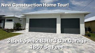 Cape Coral Fl!  New Construction Home For Sale! Beautiful 3 Bed, 2 Bath, 3 Car Garage, Pool Home!