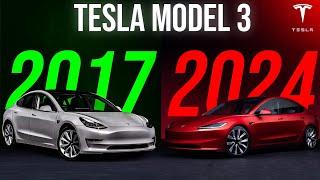 What's the REAL Difference Between the Original and 2024 Tesla Model 3?