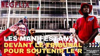 PARTIE 1 LES MANIFESTANTDEVANT LE TRIBUNAL POUR SOUTENIR RODRIGUE PÉTITO…