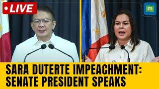 Sara Duterte Latest News | Senate President Speaks On Sara Duterte's Impeachment | N18G