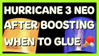 Hurricane 3 Neo after boosting & when you must glue  #tabletennis @gre78 @Tabletennis11 @WTTGlobal