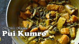 Pui Kumro || Mishti Kumra Pui Shak || Delicious Fresh Pui Shaak Recipe