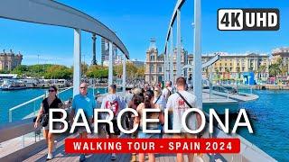 BARCELONA Walking Tour 2024   Vibrant Streets Walk (▶120 min)