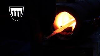 Forging a wild Damascus great sword, part 2, heat treatment.