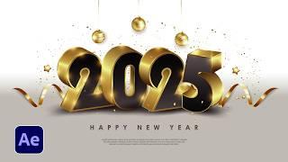 5 New Years Motion Graphics for 2025 in After Effects