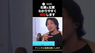 【ひろゆき】右翼と左翼をわかりやすく解説します #shorts