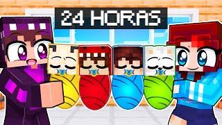 24 HORAS SIENDO PAPÁ DE MIS AMIGOS en MINECRAFT ‍‍ MINECRAFT - FranciscoGames