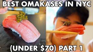 BEST SUSHI OMAKASES in NYC FOOD REVIEW Part 1