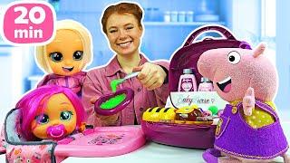 Peppa Wutz und Irene Kompilation - 3 Folgen am Stück. Spielzeug Videos für Kinder auf Deutsch