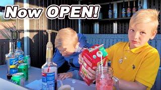 Boys Open A Soda SHOP!