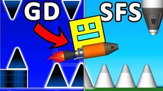 I Made GEOMETRY DASH in SFS! - Spaceflight Simulator