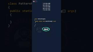 Tricky Java Pattern Program | Number Pattern #shorts #java #shorts #softethics #programmer_one