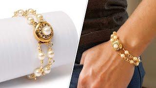 Pearl Chain Bracelet - DIY Jewelry Making Tutorial by PotomacBeads
