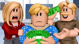 His SPOILED FAMILY Used Him For HIS MONEY! (A Roblox Movie)