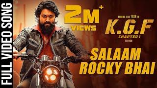 Salaam Rocky Bhai Full Video Song | KGF Telugu Movie | Yash | Prashanth Neel | Hombale Films