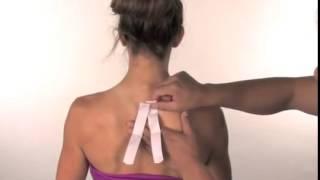 Официальное видео Kinesio.Kinesio Precut-Neck Application Instructions