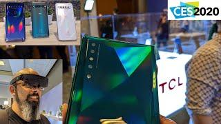 TCL Foldable 2K 48 MP Concept & Alcatel CES 2020 New Smart Phones And BT Headphones (TCl L, Pro, 5G)