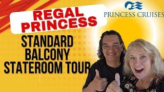 REGAL PRINCESS Standard Balcony Stateroom Tour - Room B124