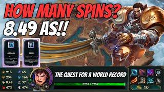 8.5 Attacks Per Second, How Many SPINS Though??!!?! Quest For A World Record