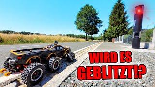 Kann mein GRÖßTES ferngesteuertes Fahrzeug GEBLITZT WERDEN?? (6x6 Xmaxx - 100 Km/h schnell)