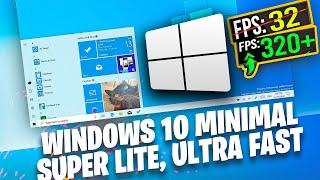 Windows 10 Lite - Super Tiny | Superlite Edition Ultra Fast | 100MB RAM Usage!