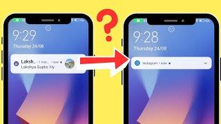 How To Hide Instagram Notification Content On Lock Screen?